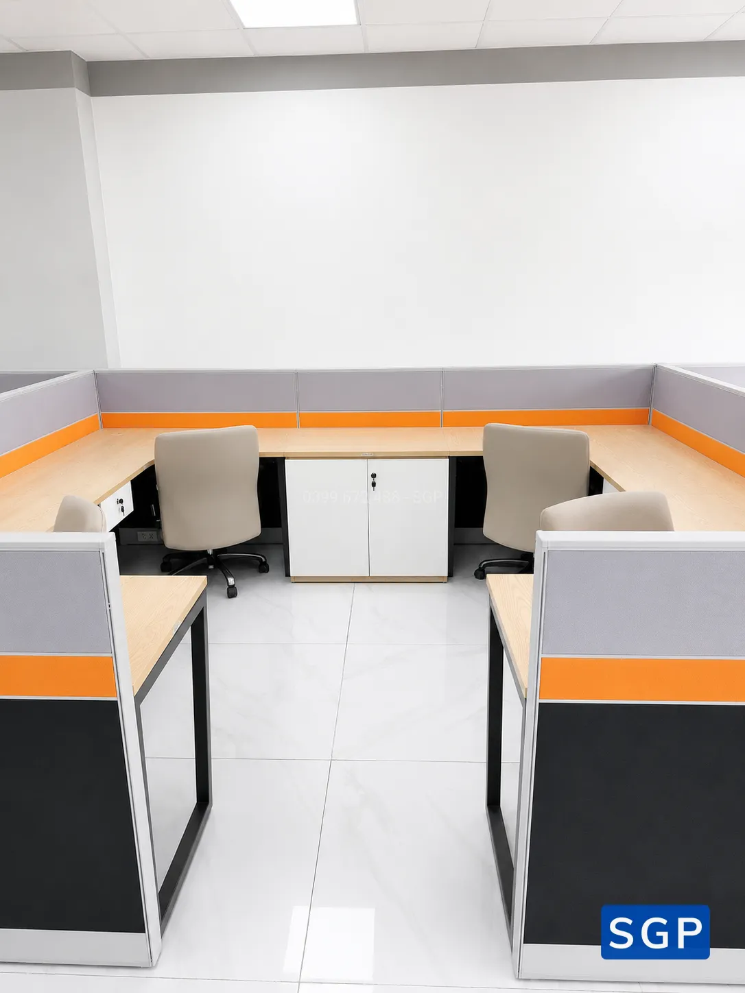 Vách ngăn nỉ khung nhôm 2 múi