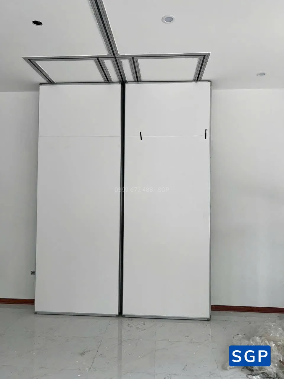 vách ngăn di động màu trắng - 2
