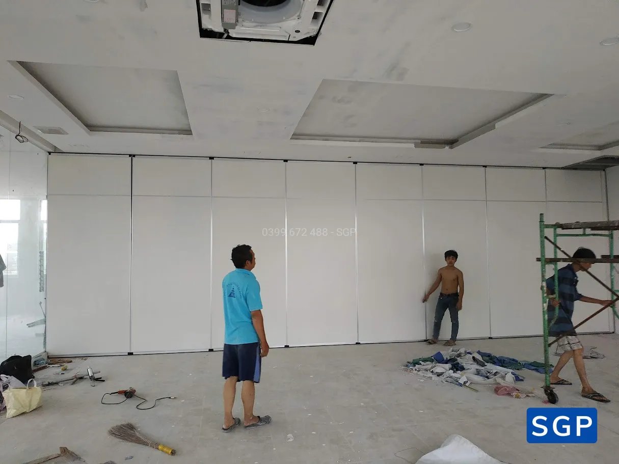 Sản xuất và lắp đặt vách di động công trình Đồng Tháp