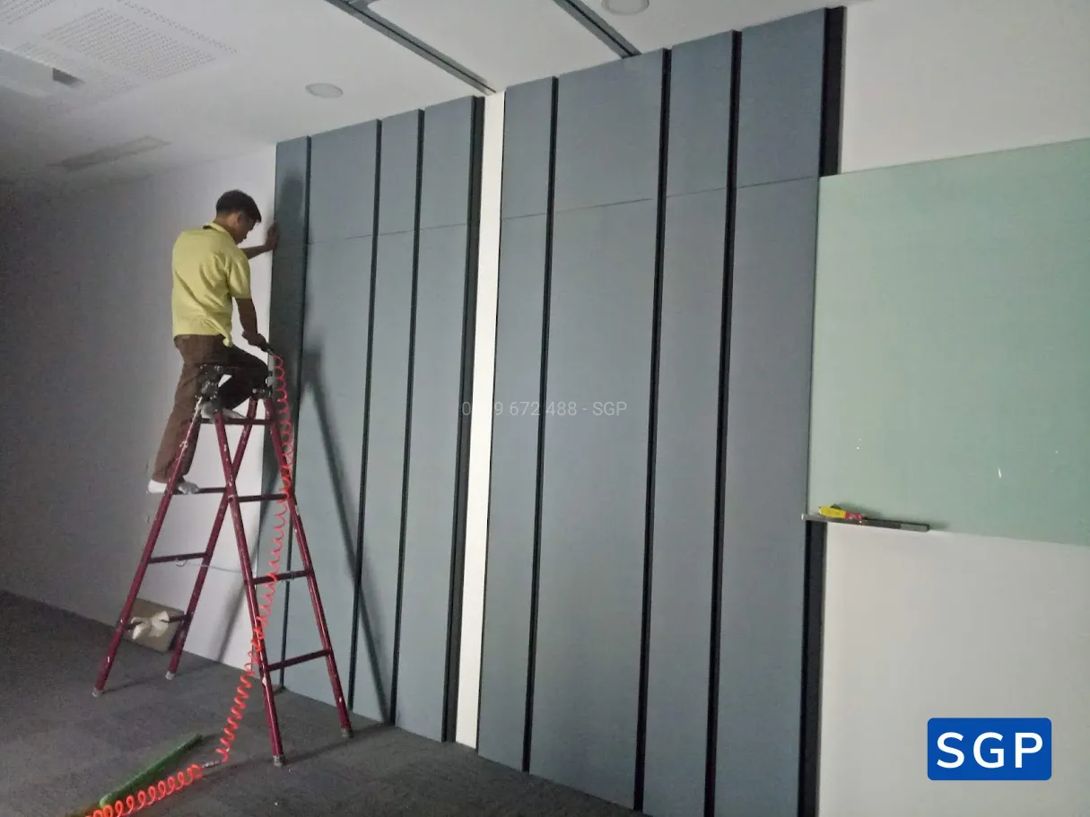 Sản xuất và lắp đặt vách nỉ ốp 