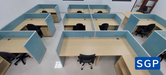 lắp đặt vách ngăn nỉ hệ 50 tạo sự riêng tư