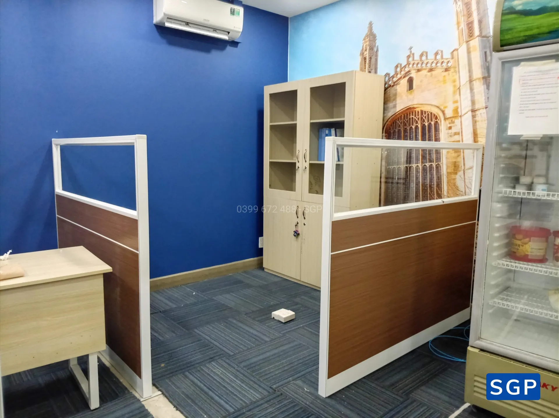 Lắp vách ngăn lửng cho trường học quốc tế gần Cấu Sài Gòn - 3