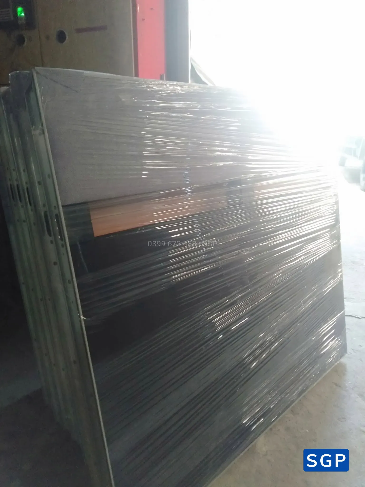 Vách ngăn nỉ khung nhôm 2 múi - 7