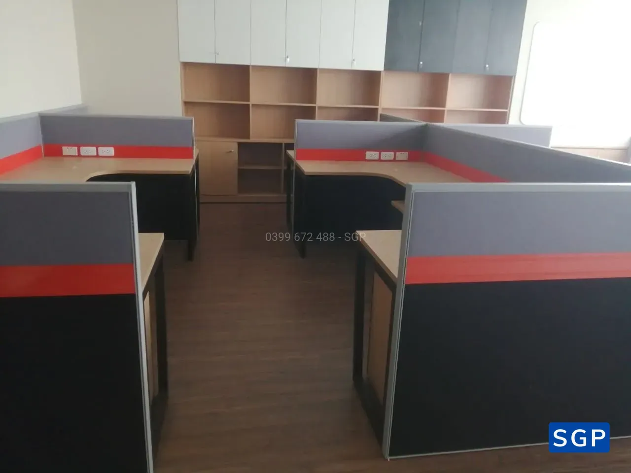 Vách ngăn nỉ khung nhôm 2 múi - 11