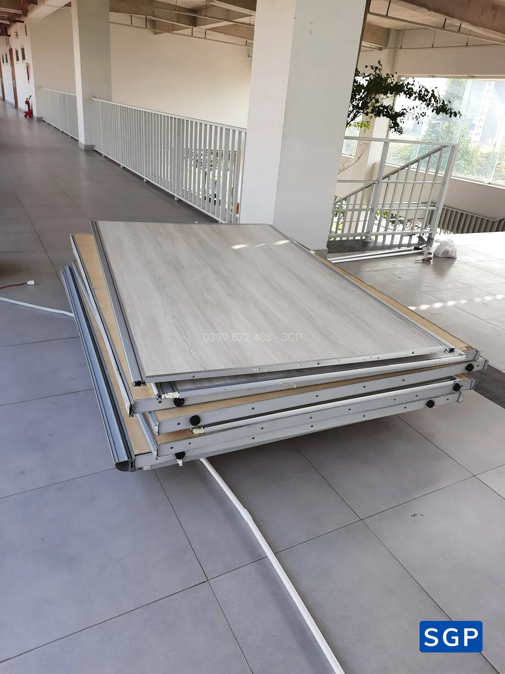 Lắp đặt vách ngăn tại hội chợ cho trường FPT ở quận 9 - 47