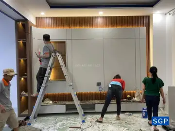 Hoàn thiện nội thất nguyên căn cho Anh Chị khách Hiệp Phước