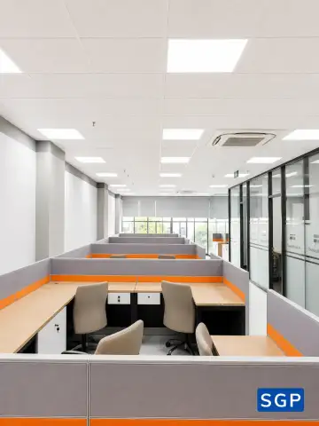 Vách ngăn nỉ khung nhôm 2 múi