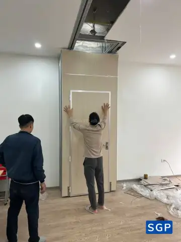 vách ngăn di động có cửa