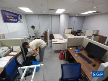 lắp đặt vách ngăn nỉ 2 múi cho công ty tại Long An