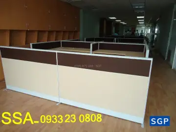 sản xuất và lắp đặt hoàn thiện vách nỉ 2 múi cho công ty văn phòng