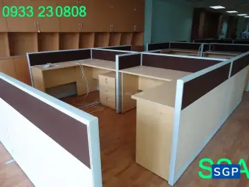 sản xuất và lắp đặt hoàn thiện vách nỉ 2 múi cho công ty văn phòng