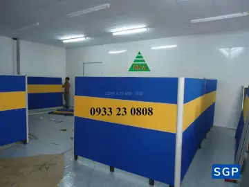 Sản xuất và lắp đặt vách nỉ 3 múi