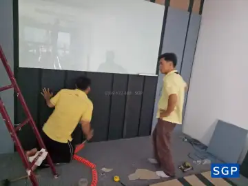 Sản xuất và lắp đặt vách nỉ ốp 