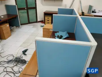 bọc lại vách ngăn nỉ và làm mới