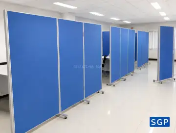 sản xuất vách ngăn có bánh xe