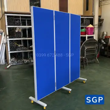 Sản xuất vách ngăn có bánh xe vải nỉ màu xanh quốc dân