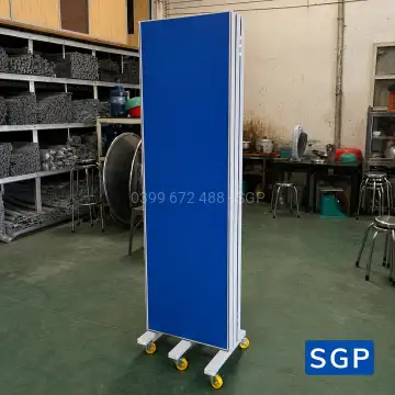 Sản xuất vách ngăn có bánh xe vải nỉ màu xanh quốc dân