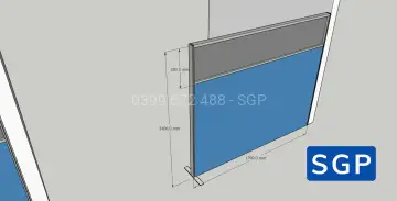 Lắp vách ngăn lửng cho trường học quốc tế gần Cấu Sài Gòn
