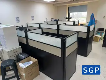 Lắp đặt hoàn thiện vách ngăn bàn làm việc