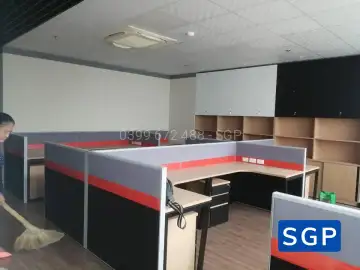 Vách ngăn nỉ khung nhôm 2 múi