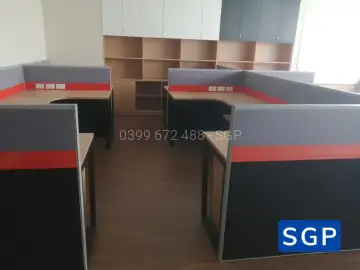 Vách ngăn nỉ khung nhôm 2 múi