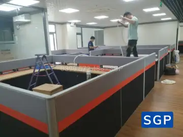 Vách ngăn nỉ khung nhôm 2 múi
