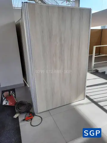 Lắp đặt vách ngăn tại hội chợ cho trường FPT ở quận 9