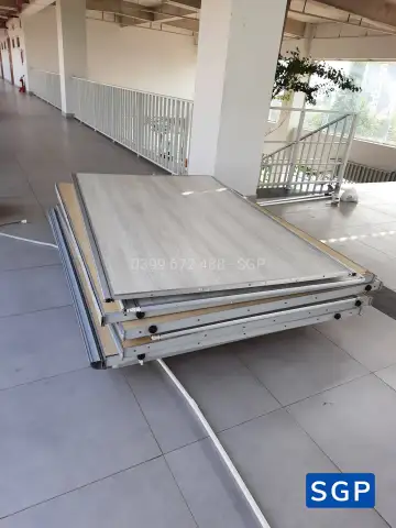 Lắp đặt vách ngăn tại hội chợ cho trường FPT ở quận 9