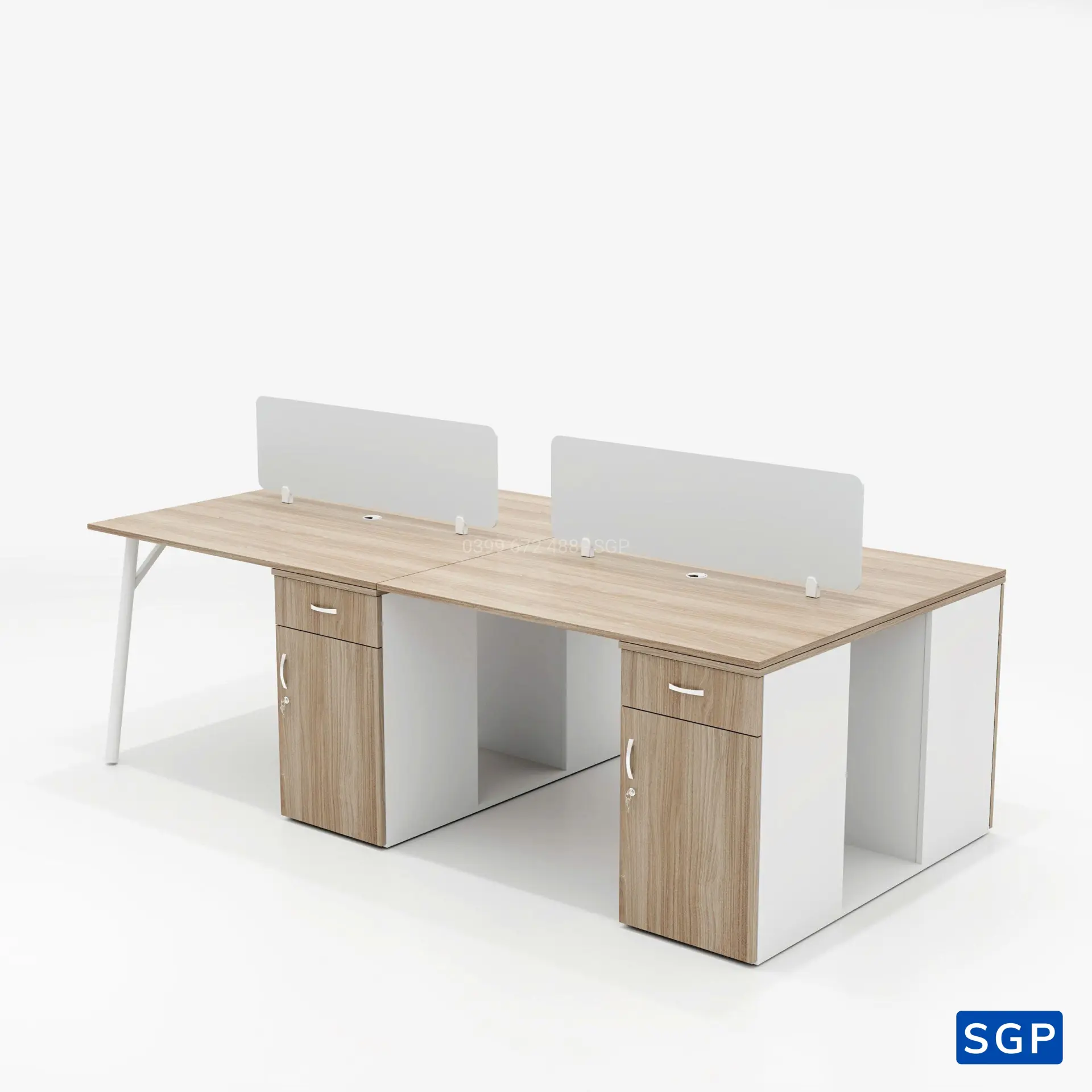 Bàn làm việc 4 người ngồi