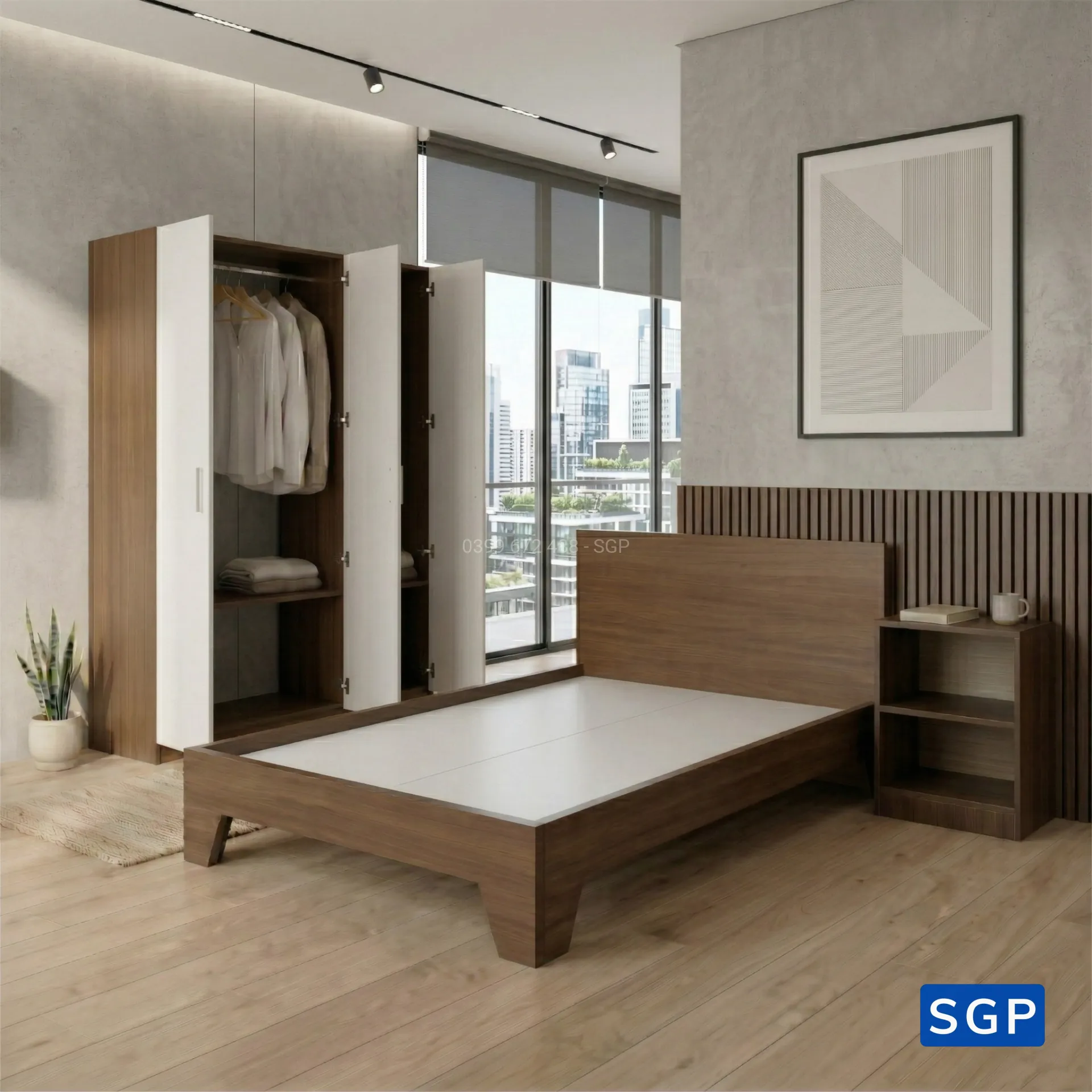 Combo giường tủ tặng tab