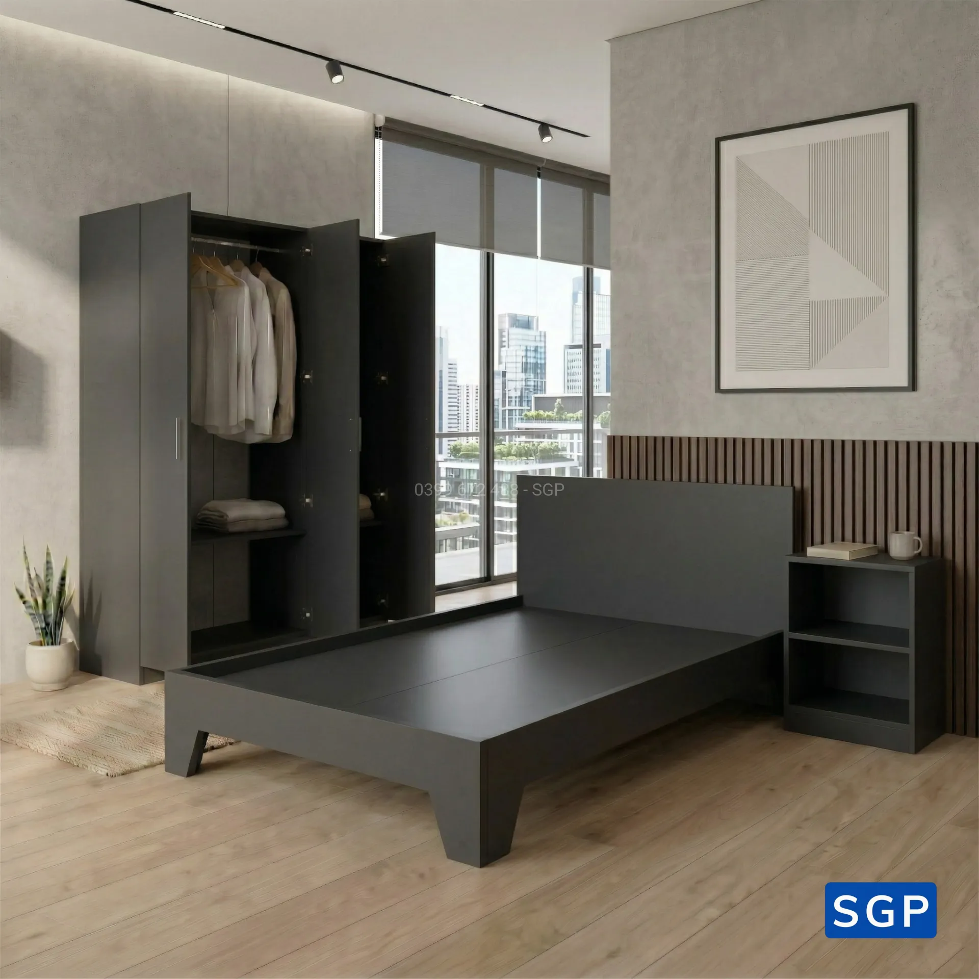 Combo giường tủ tặng tab