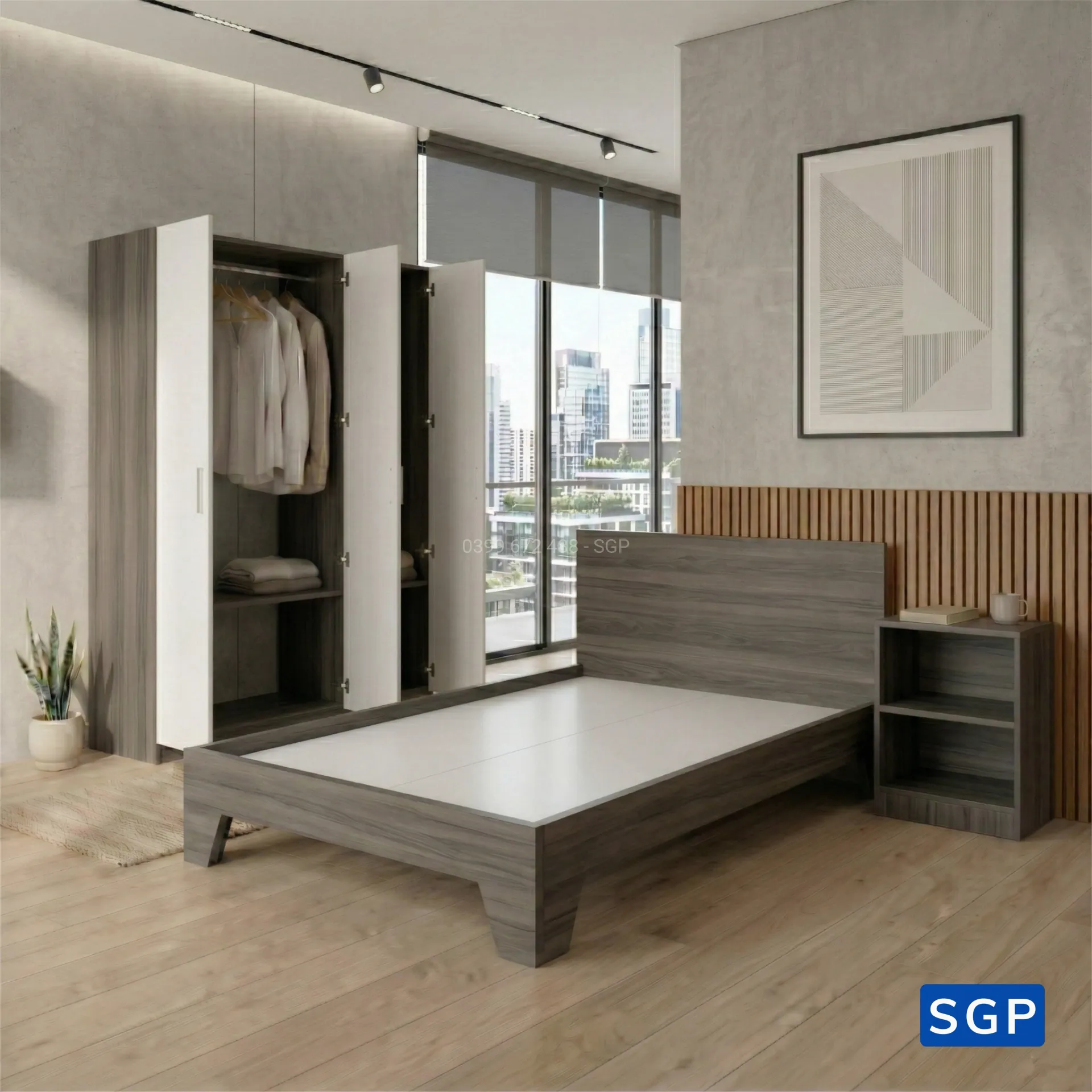 Combo giường tủ tặng tab